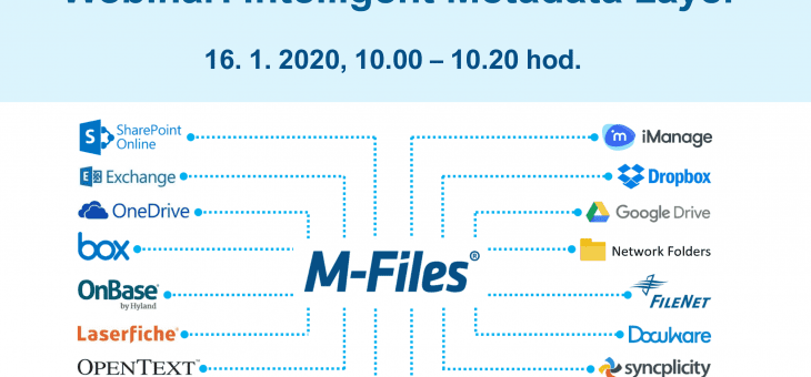 Webinář: Intelligent Metadata Layer, 16. 1. 2020