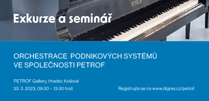 Exkurze a seminář: Orchestrace podnikových systémů ve společnosti PETROF, 30. 3. 2023