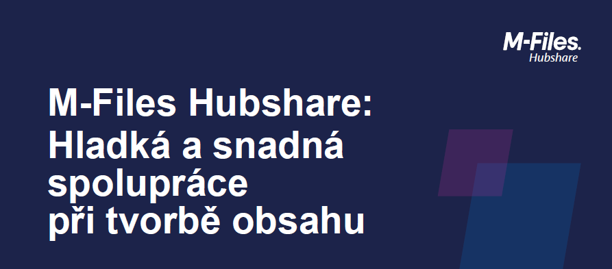 M-Files Hubshare brožura